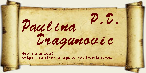 Paulina Dragunović vizit kartica
